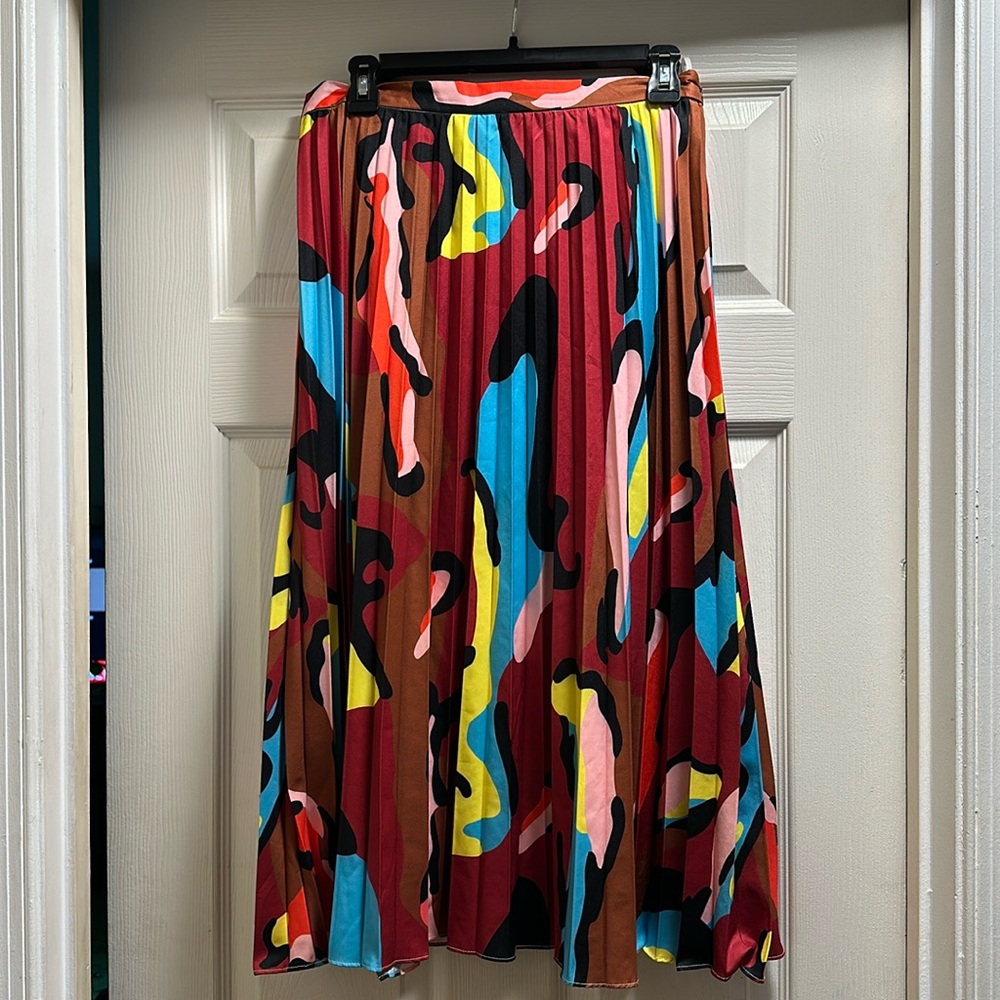SHEIN Artsy Pleated Skirt (Large)